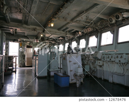 Antarctic observation vessel "Fuji" bridge 12678476