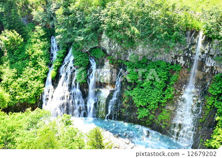 White mustache waterfall 12679202