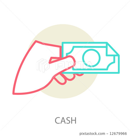 hand holding a banknote 12679966