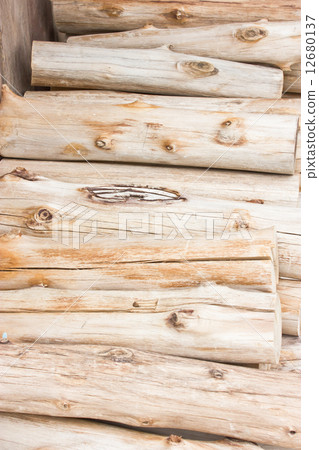 Close up pile of dry firewood. Close up pile of dry firewood. 12680137
