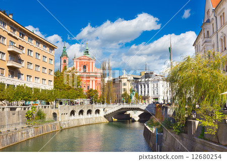 Romantic medieval Ljubljana, Slovenia, Europe. Romantic medieval Ljubljana, Slovenia, Europe. 12680254