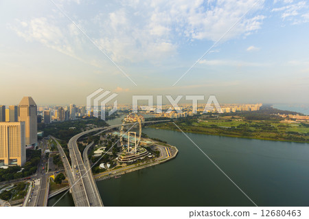 Landscape downtown in singapore 12680463