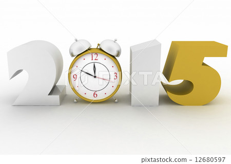 2015 year. Isolated 3D image 2015 year. Isolated 3D image 12680597