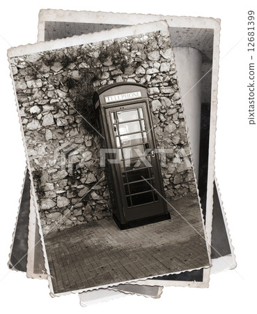 Vintage photo Phone booth 12681399