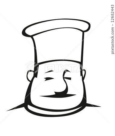 Overweight chef in a toque 12682443