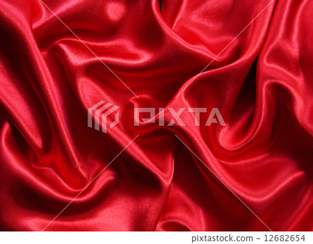 Smooth elegant red silk can use as background Smooth elegant red 12682654
