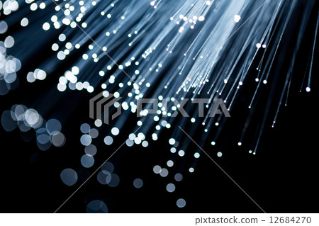 Technology concept with fiber optics 12684270