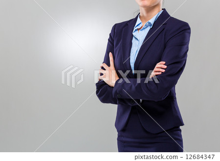 Businesswoman cross arm 12684347