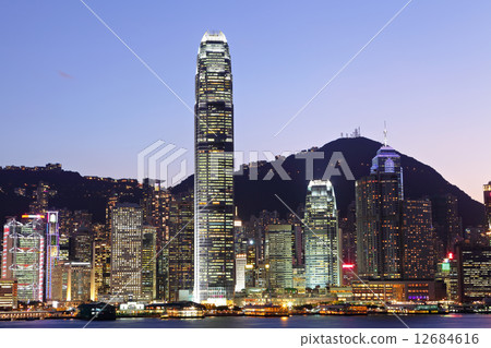 Hong Kong skyline at night Hong Kong skyline at night 12684616