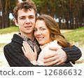 young couple in love outdoors on a sunny day 12686632