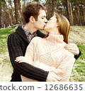 young couple in love outdoors on a sunny day 12686635