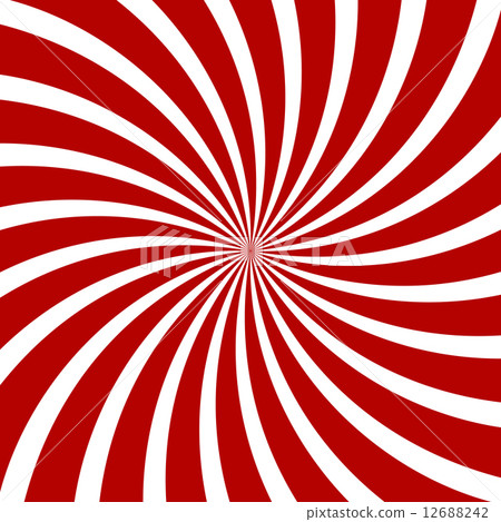 Red Hypnosis Spiral Pattern. Optical illusion. Vector 12688242