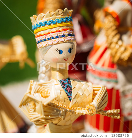 Colorful Belarusian Straw Dolls At The Market In Belarus Colorful Belarusian Straw Dolls At The Market In Belarus 12688756