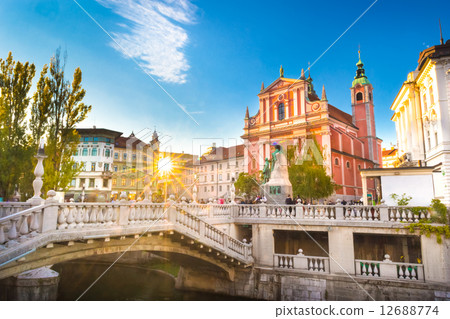 Medieval Ljubljana, Slovenia, Europe. 12688774