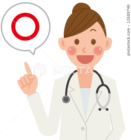 Female physician correct Female physician correct 12689746