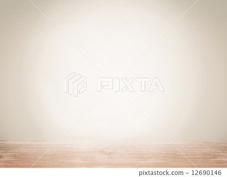 Empty space with wall and wooden floor Empty space with wall and wooden floor 12690146