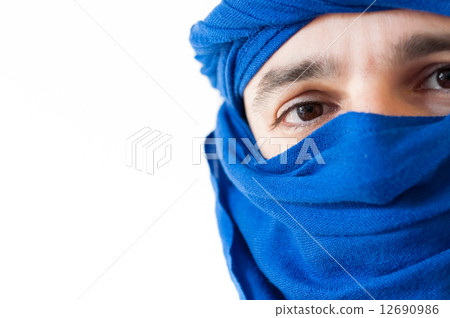 man with keffiyeh man with keffiyeh 12690986