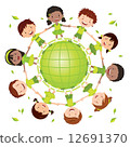 Kids for greener world. Globe kids 12691370