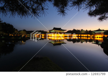 UNESCO Heritage Site, Anapji Pond, Gyeongju, Korea 12691799