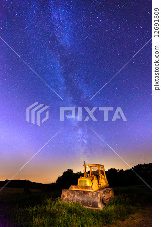 Bulldozer and Milky Way 12691809