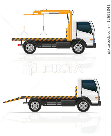 tow truck for transportation faults and emergency cars vector il tow truck for transportation faults and emergency cars vector il 12691841