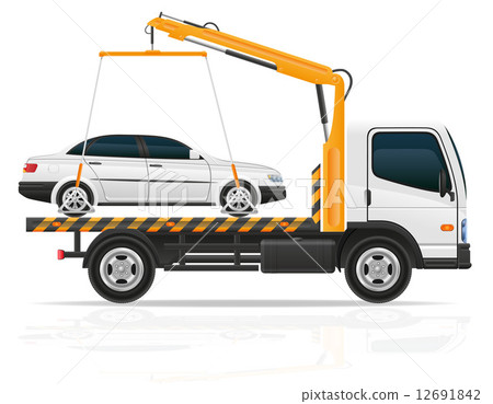 tow truck for transportation faults and emergency cars vector il tow truck for transportation faults and emergency cars vector il 12691842