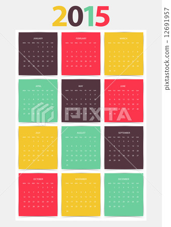 Calendar for 2015 year Calendar for 2015 year 12691957