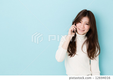 女商人藍色後面圖像 女商人藍色後面圖像 12694016