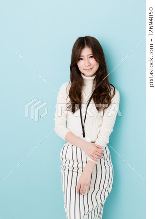 Business woman blue back image Business woman blue back image 12694050