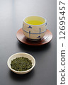 Green tea leaves 12695457
