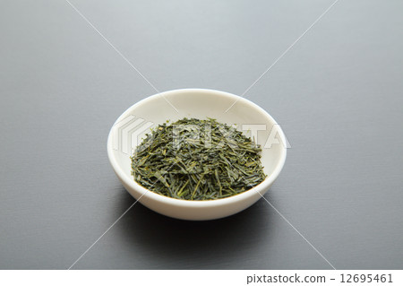 Green tea leaves Green tea leaves 12695461