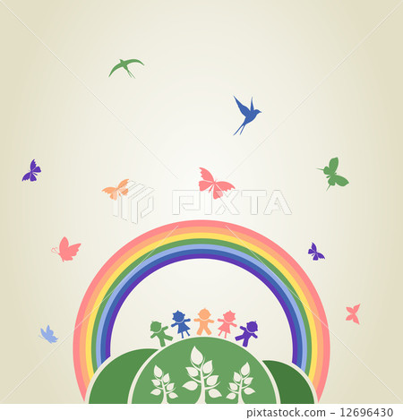 Children rainbow Children rainbow 12696430