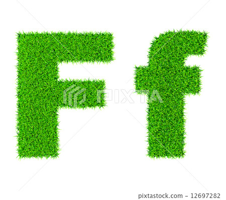 Grass letter F Grass letter F 12697282