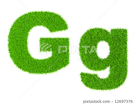 Grass letter G Grass letter G 12697376