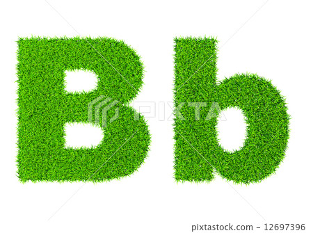 Grass Letter B - Stock Illustration [12697396] - PIXTA