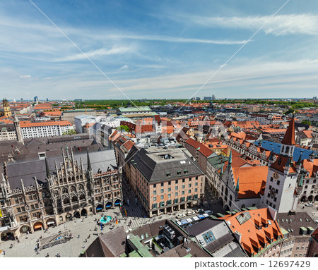 Aerial view of Munich Aerial view of Munich 12697429