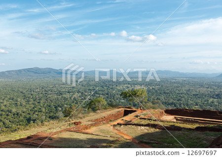 Ruins on top of Sigiriya rock 12697697
