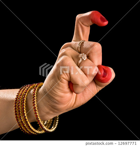 Tamrachuda hasta of indian dance Bharata Natyam 12697771