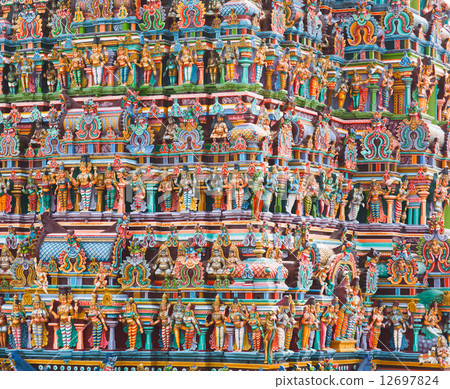 Hindu temple tower Hindu temple tower 12697824