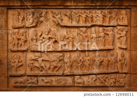 Bas relief. Brihadishwara Temple, Tanjore Bas relief. Brihadishwara Temple, Tanjore 12698011