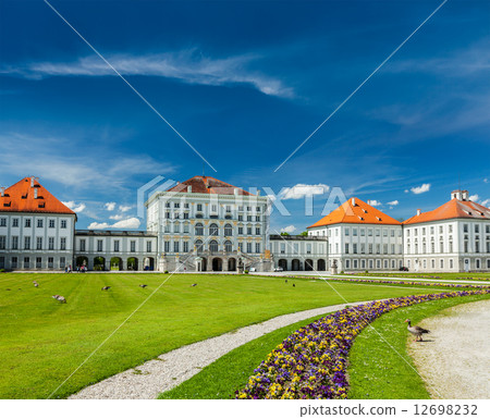 Goose in garden near the Nymphenburg Palace Goose in garden near the Nymphenburg Palace 12698232