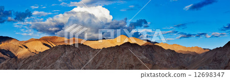 Himalayas mountains on sunset Himalayas mountains on sunset 12698347