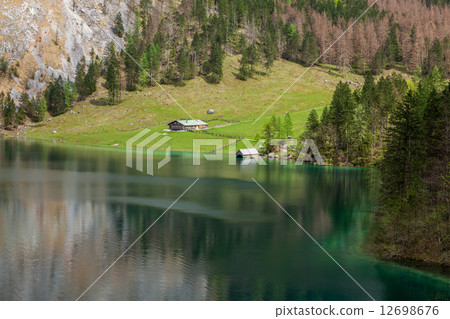 Obersee lake. Bavaria, Germany 12698676