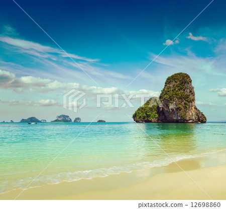 Pranang beach. Krabi, Thailand 12698860