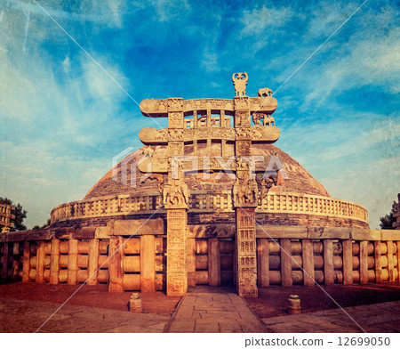 Great Stupa. Sanchi, Madhya Pradesh, India 12699050