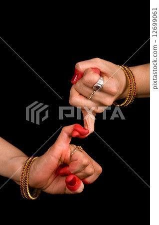 Kilaka of indian dance Bharata Natyam 12699061