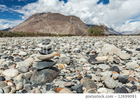 Zen balanced stones stack Zen balanced stones stack 12699091