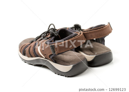 Pair of sport sandals isolated Pair of sport sandals isolated 12699123