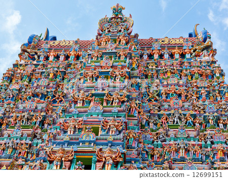 Hindu temple tower 12699151