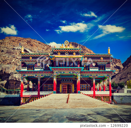 Buddhist monastery in Kaza, Spiti Valley 12699220